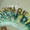 Diadema de Cumpleaños Transfronteriza Decoración Láser Letras Inglesas Feliz Cumpleaños Tocado Diadema de Lentejuelas Suministros para Decoración de Fiesta