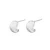 Pendientes de Plata de Ley S999 Estilo Coreano Nuevo Brazaletes para Orejas Moda Brillo Cepillado En Vivo Pendientes de Venta Caliente Joyería Temperamento
