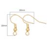 Cobre 14K/18K Oro Empaquetado Plata Gruesa Platino Gancho para Oreja Accesorios Hecho a Mano DIY Aretes Joyería para Oreja Material Hecho a Mano