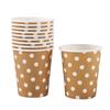 Vaso de Papel de Lunares Colorido Desechable para el Hogar Vaso para Leche de Soya Estampado en Caliente Fiesta Al por Mayor Vaso para Té de Leche