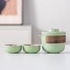 Lubao Yanhe Una Olla Dos Tazas Cerámica Viaje Juego de Té Tetera Empresa Evento de Negocios Banco Hotel Souvenir