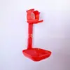 Dispositivo para Beber Agua de Pollo y Pato Taza Colgante Bebedero de Pezón para Pollo Dispositivo para Beber Agua con Bola de Acero en Forma de C Taza Colgante de Doble Pezón Dispensador de Agua