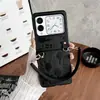 Funda de Lujo para Teléfono Móvil Plegable Huawei Honor Nova Mickey Portátil Cruzada de Cuero Bolsillo para Pantalla Plegable