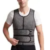 Roupas Modeladoras de Cintura Dupla Colete Esportivo Masculino Roupa de Suor Túnica Fitness Túnica Modeladora Corporal Esportiva Cinto Abdominal Transfronteiriço