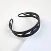 3cm Faixa de Cabelo Preta Simples Antiderrapante Dentada Para Prender Franja Headwear de Plástico para Cabelo para Adultos