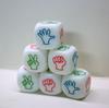 Dados de vinho gravados em serigrafia, acessórios de brinquedo, peneira de publicidade e entretenimento