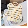 Ropa de Punto de Rayas de Estilo Perezoso de Manga Larga para Mujer 2026 Primavera Nuevo Ajuste Slim Estilo Exterior Chaqueta Cárdigan Trendy