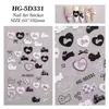 Adesivos com Estampa de Animais Fofos, Adesivo Impermeável 3D Criativo Urso Mirtilo Adesivos para Unhas, Modelo Hg