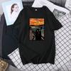 Playera de Calle Personalizada Transfronteriza de Manga Corta para Mujer Verano 2025 Cuello Redondo Estilo Delgado Holgado Estilo Occidental Reductora de Edad Pareja Sensación de Alta Gama