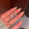 Brincos de deusa em formato de cobra, estilo novo, com diamantes, temperamento nicho, celebridade da internet, design único para outono e inverno, brincos