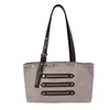 Bolso de hombro tipo tote grande transfronterizo para mujer, un bolso de mano elegante y versátil, con un diseño retro de gamuza