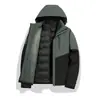 Chaqueta de plumón impermeable para hombre y mujer, tres en uno, repelente al agua, desmontable, para invierno, exterior, montañismo, esquí, ropa, estampado