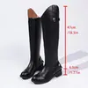 Botas Altas de Hebilla Hasta la Rodilla para Mujer Botas Largas Otoño/Invierno Botas de Montar Botas de Caballo Modelo No Nuevo 2026 Remaches Retro