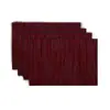 Mantel Geométrico Negro, Rectangular con Patrón de Lino Textura de Bambú Poliéster Lavable, Impermeable y a Prueba de Aceite