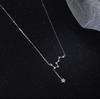 Collar de Plata de Ley S925 Beidou Siete Estrellas para Mujer 2024 Nuevo Regalo de Lujo Ligero Diseño Nicho Cadena Clavícula Estrella