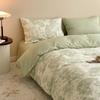 Juego de cuatro piezas de cama de algodón estilo nórdico Pastoral 100% Xinjiang Funda de edredón Sábana de algodón Juego de tres piezas 4