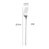 Aço Inoxidável 304 Colher Garfo Estilo Coreano Cabo Longo Colher de Salada Garfo de Sobremesa Colher para Misturar Café Utensílios de Mesa Domésticos de Aço Inoxidável