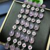 Pulsera de calcedonia tipo hielo al por mayor con incrustaciones de plata pulsera de moda para mujer ágata jade jade regalo suministro en vivo