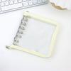 Nuevo A7 cuadrado DIY hojas sueltas PVC cremallera libro de tarjetas goo carcasa brillante para perseguir estrellas núcleo de hojas sueltas libro de mano