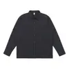 Camisa Masculina Muqiu Estilo Old Money Patchwork Desconstruída de Manga Longa para Homens, Texturizada, Caimento Solto Casual
