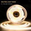 Tira de luz flexible COB 5V bajo voltaje serie completa, integración de alta densidad, iluminación uniforme sin puntos oscuros, especificaciones completas