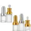 Botellas de Vidrio de Alta Gama para Aceites Esenciales, Botellas para Líquidos de Esencia, Botellas Gotero con Puntas de Goma, Botellas Vacías para Reenvasar, En Stock