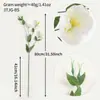Buquê de Lisianthus Artificial Transfronteiriço para Decoração de Sala de Estar em Casa, Arte Floral, Arranjo de Mesa de Jantar, Buquê de Casamento, Enfeites Decorativos Suaves