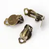 Brincos de Presilha de Sapo, Acessórios de Presilha de Orelha Sem Furo, Brincos Artesanais DIY, Acessórios de Brinco para Joias, Acessórios de Superfície Lisa