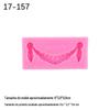 Uma variedade de conjunto de relevo molde de silicone flip açúcar chocolate ritmo seco cozimento acessórios decorativos argila molde de cerâmica macia