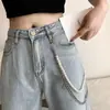 Joyería Moda Transfronteriza Europea y Americana Retro Perla de Imitación Cadena de Cintura para Mujer Borla Simple Colgante Desmontable Accesorios para Ropa