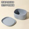 Tamaño pequeño especial para calentar en microondas, lonchera simple, tapa ovalada, recipiente para mantener la frescura, lonchera resistente a altas temperaturas con tapa para empleados de oficina