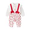 0-18 meses roupas de bebê primavera, outono e inverno Lua Cheia macacão de bebê feminino de um ano de idade Khak terno de escalada bonito