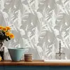 Pegatina de Pared Floral Romántica Autoadhesiva Papel Tapiz Resistente a la Humedad y al Moho Ecológico Lujo Ligero Decorativa para Pared de Dormitorio Armario Renovación