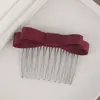 Grampo de Cabelo com Pente de Franja Laço Novo Estilo Ferramenta de Penteado para Arrumar Fios Soltos Acessório de Cabelo Portátil
