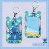 Funda para tarjeta de ola de dibujos animados, puntada ins, funda para tarjeta de acceso de autobús/metro, con cordón largo, halter, certificado de jardín de infancia