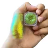 Arte de unhas camaleão de cor nova transfronteiriça glitter pó neon arte de unhas cor mágica pó de pérola polarizado atacado de fábrica