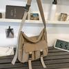 Bolsa Transversal Casual Ultramoderna, Moderna e Simples 2025, de Grande Capacidade, em Nylon com Vários Bolsos, para Estudantes do Sexo Feminino Irem às Aulas