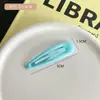 Nuevo Clip BB Geométrico de Corazón de Chica de Corea del Sur con Goteo de Aceite Color Caramelo Clip de Un Carácter Clip para Flequillo Clip Versátil para Cabello Ralo Chica Suave