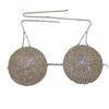 Venta caliente transfronteriza de accesorios, cadena de pecho de bikini redonda exagerada, cadena de cuerpo de diamantes de imitación sexy para discoteca, cadena de cuerpo