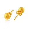 Brincos de Bola Sólida Fosca Extra Grandes de 8mm, Ouro de Luxo, Joias Banhadas a Ouro Real com Conservação de Cor Atacado, Brincos de Estilo Simples