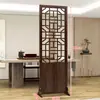 Nuevo biombo de estilo chino para sala de estar, plegable y móvil, de madera maciza, estilo chino, para entrada, dormitorio, divisor de barrera hueco