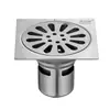 Dren de piso de acero inoxidable 304 de 4 pulgadas balcón DN75 auto sellante desodorante dren de piso 12cm Dren de piso de ingeniería de gran desplazamiento
