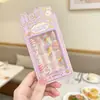 Conjunto de Adesivos de Unha Artística Infantil para Meninas Adesivos de Unha à Prova d'Água de Longa Duração Unhas Postiças Fofas de Desenho Animado para Bebês Presente de Feriado