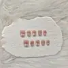 [Huafei Cara Táctil] Deseo Puro Degradado Nude Uñas Portátiles Hechas a Mano 10 Piezas Piezas de Uñas Terminadas Venta al por Mayor