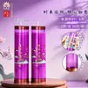 Llevando 20 años de gran fortuna La energía púrpura viene del este Vela de pilar con mecha de mantequilla Ofrenda de oración casera a Buda Lámpara de mantequilla
