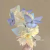 Sueño de Flor Belleza~Horquilla Lateral de Flor Labrada Hecha a Mano de Peonía, Flor de Seda Transparente de Hada, Accesorio para el Cabello de Estilo Antiguo, Adorno para la Cabeza de Estilo Chino