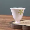 Taza de Té Maestra Quemada Youtian Pintada a Mano Polvo Suave Taza Individual Cerámica para el Hogar Alto Valor de Color Personal Especial Juego de Té Kung Fu