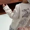 Camiseta de algodón puro para niño, colección primavera y otoño 2026, talla pequeña y mediana, top fino estilo japonés ins para niños, camiseta interior de manga larga para niños
