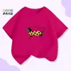 Camiseta de Moda Versátil de Manga Corta y Cuello Redondo para Niños, Stock Listo Transfronterizo, Algodón Puro, Estilo Coreano, Holgada, Moda Casual