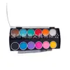 Mais vendido 12 cores pó sólido para aquarela caneta com água conjunto de materiais de pintura para estudantes ferramentas de arte